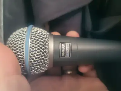 Shure beta 58A microphone and stand, View more