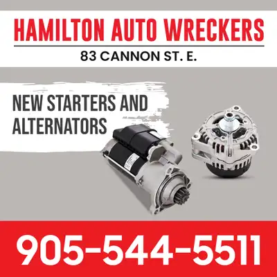 Starter and Alternator New and Used Reconditioned In Stock Ready for pick up. Tested with Warranty....