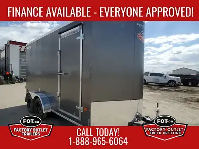 Welcome to Factory Outlet Trailers! NEW Royal Cargo 7x16ft Enclosed from Southland Trailers - Rear B...