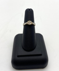 21K Yellow Gold 3.2GM Cubic Cluster Ring $295