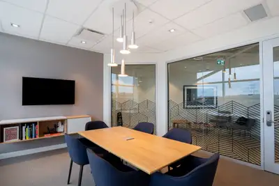 Find an office space for rent that’s configured to support teams of 10 employees and meets all your...