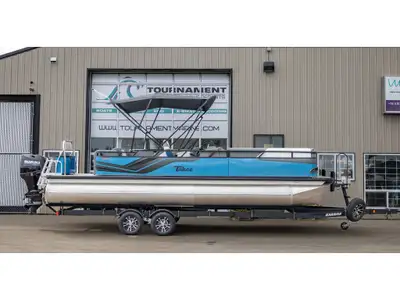 This 2024 Tahoe Sport 2380 CRB features a unique rear facing bench outside of the gate that’s perfec...