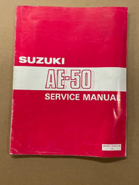 Sm246 Suzuki AE-50 Service Manual 99500-10334-01E