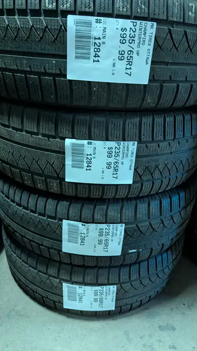 SET OF 4X P235/65R17 235/65/17 CHAMPIRO WINTERPRO HP (winter tires) TAG # 12841 ** Please read detai...