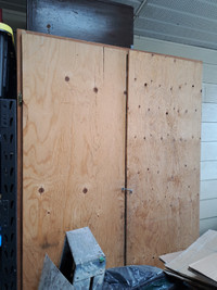 2 x 3/4 inch plywood garage or basement cabinets