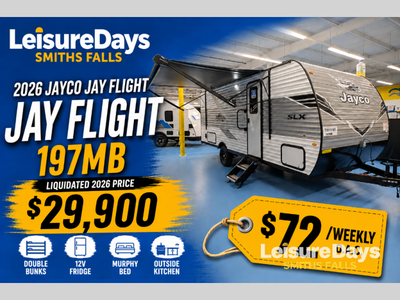 Jayco Jay Flight SLX travel trailer 197MB highlights: U-Shaped Dinette Slide Exterior Storage 13' Po...