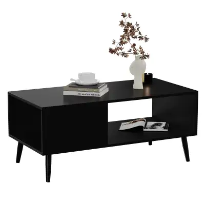 BRAND NEW - Yusong Retro Coffee Table with Storage Organizer..., View more