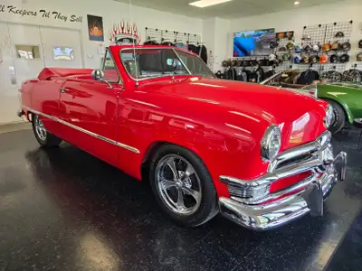 1950 Ford Custom Deluxe Shoebox Restomod convertible. Incredible professional build with only 300 mi...