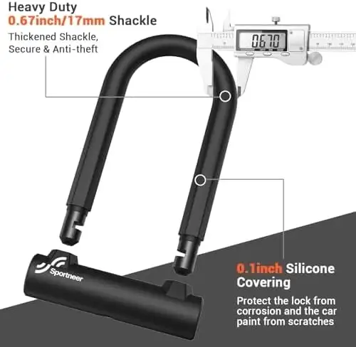 Heavy Duty Bike U-Lock - Clearance · Free Delivery in Clothing, Shoes & Accessories in St. John's - Image 4