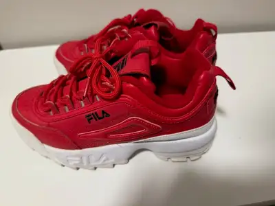 New FILA Disruptor Red Premium Woman's Size 7 runners, View more