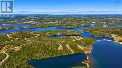 Cape Breton, Nova Scotia Bras dOr Lake: Two parcels of land totaling over 8 acres. A stunning buildi...