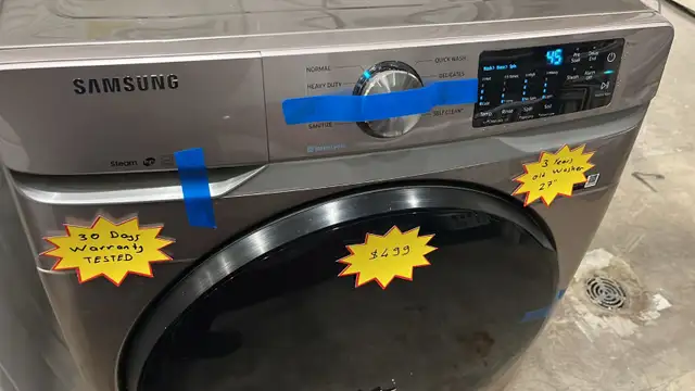 Samsung 27” Washer 3 Years Old  30-Day Warranty in Washers & Dryers in Kitchener / Waterloo - Image 4