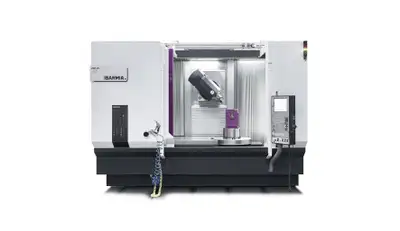STAR 1500: 5 axis model: longitudinal X, transversal Y, vertical Z, tilting head B, rotary table C....