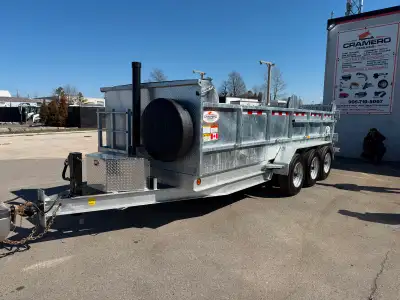CRAMERO TRAILERS SINCE 1976 OUR NEW SUPER DUTY 12 TON DUMP TRAILERS ON A HEAVIER DUTY WIDER BRAKE DR...