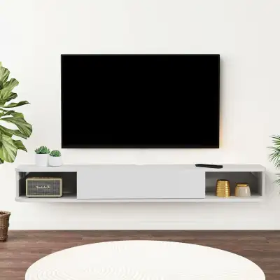 BRAND NEW - Floating TV Shelf, 55'' Wall Mounted TV Cabinet... L, View more