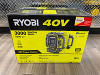 New Ryobi RY1802BTVNM 40V 1800W Portable Battery Power Station