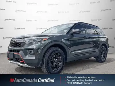 Engineered for rugged escapades and daily demands, this eye-catching Green 2022 Ford Explorer Timber...