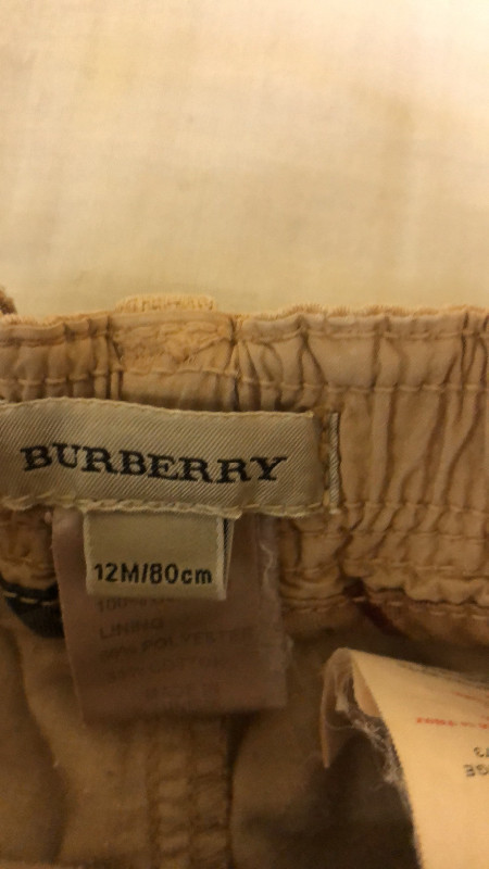 BURBERRY BOY’s CARGO PANTS. GENUINE PURCHASED IN NEW YORK in Clothing - 12-18 Months in City of Toronto - Image 3