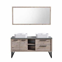 Brand NEW Bathroom Vanity, includes sinks and matching mirror