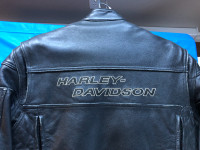 Men's leather biker jacket