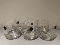 Whisky Glasses Crystal Tumbler- Set of 6 Brand New MSRP $85