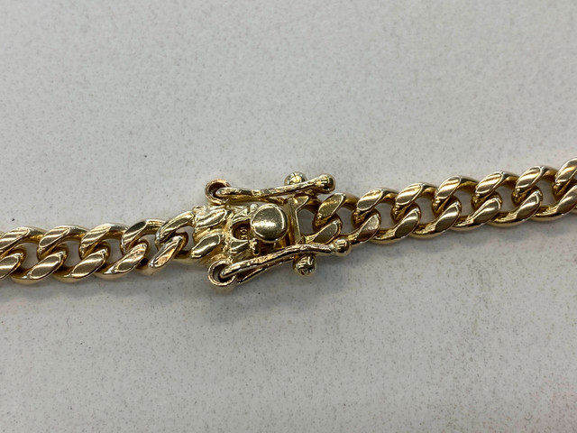 10K Gold Cuban Link Chain - 26" in Jewellery & Watches in City of Toronto - Image 4