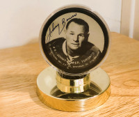 REDUCED! $65 to $45: 1991 Johnny Bower Signed Puck w/COA