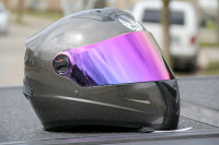 NEW STEALTH X2 FULL FACE DOT HELMETS. TINTED Pull Down Visor