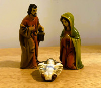 VTG Nativity Scene Holy Family Figurines