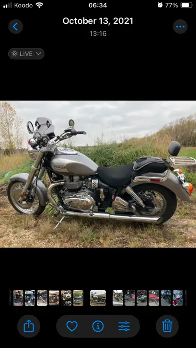Triumph America, show piece, smooth ride with ample power. Ready for the streets or highways. New ch...