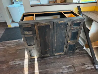 CUSTOM BARNWOOD BATHROOM VANITY, View more