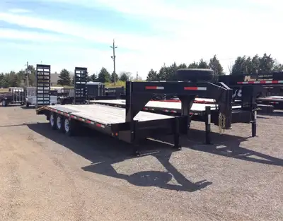 Miska Trailer Factory custom builds gooseneck & fifth wheel float trailers - call for current stock...