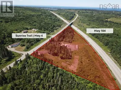 This well-positioned 3 Acre property with 841' of frontage along the Trans Canada Highway 104 and 62...