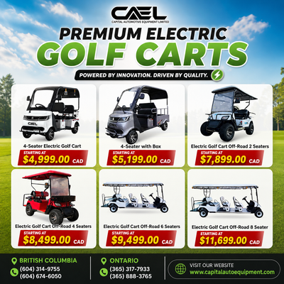 Finance! New CAEL Electric Golf Carts Certified &Warranty 8,599 CAEL Electric Golf Carts Powerful, S...