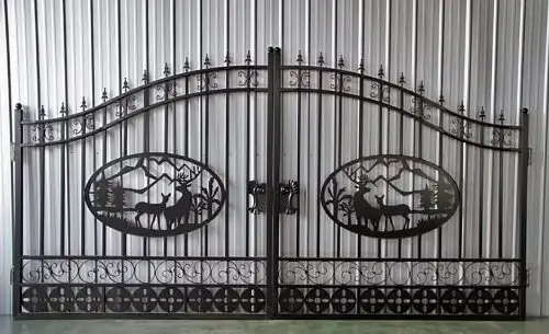 NEW WROUGHT IRON DRIVEWAY ENTRY GATE MANY DESIGNS & SIZE OPTIONS in Other in Winnipeg - Image 4