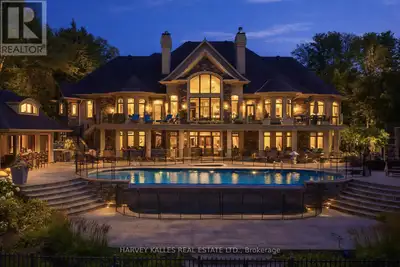 Stunning World-Class Waterfront Estate on Kempenfelt Bay / Lake Simcoe! Privately nestled along one...