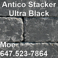 Ultra Black Column Wall Stones Outdoor Kitchen Wall Stones
