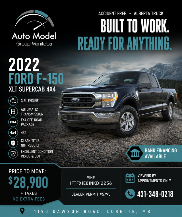 2022 Ford F-150 SUPERCAB XLT FX4 4X4 /ACCIDENT FREE/138 KM - ONL