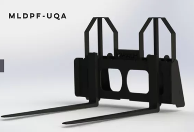 Martatch Light Duty 48" Pallet Forks for Skidsteers. -Comes with solid safety frame. -Universal quic...