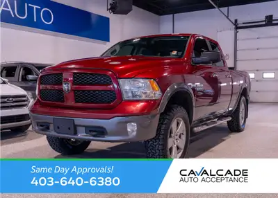 Keyless Entry Heated Power Door Mirrors 5.7L Hemi V8 Engine Four Wheel Drive Quad Cab 6.4 Ft Box Tow...