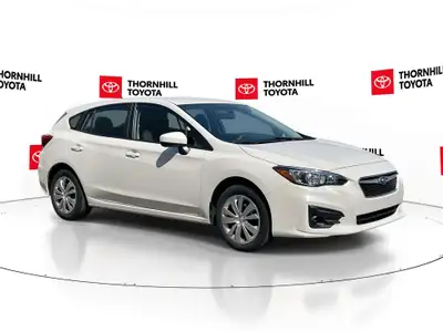 Thornhill Toyota Proudly Presents This White 2019 Subaru Impreza Hatchback with CONVENIENCE W/CVT Pa...
