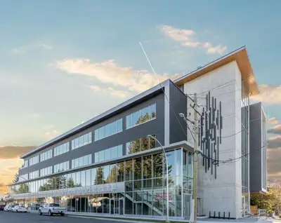 This nearly 1,000 sq. ft. turnkey office offers an ideal professional layout featuring four private...