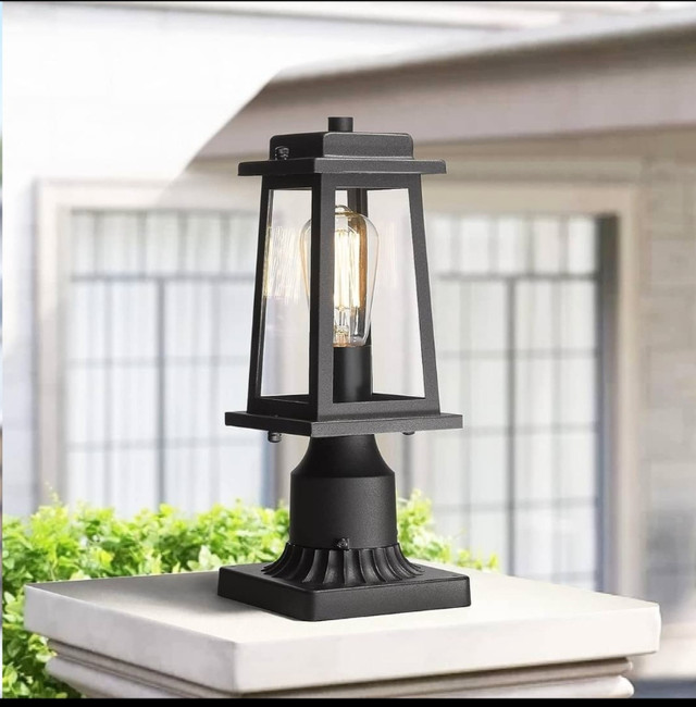 Maleoi Outdoor Post Lights with Pier Mount Base, Porch Post Ligh in Outdoor Lighting in Gatineau - Image 4