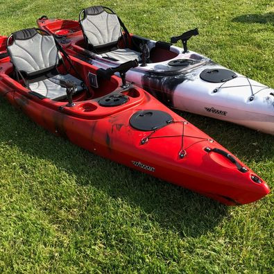 Strider XL 12' sit in kayak free paddle, removable rod holders in Canoes, Kayaks & Paddles in Windsor Region - Image 3