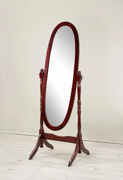 Roundhill Traditional Queen Anna Style Mirror, Cherry Fini... ID, View more