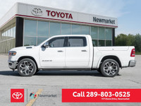 Experience the powerful and refined 2020 Ram 1500 Longhorn 4x4 Crew Cab 5'7" Box in a pristine white... (image 2)