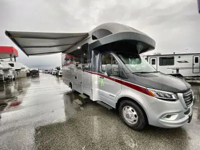 Winnebago View Class C diesel motorhome 24R highlights: Rear Twin Beds with King Conversion TrueComf...
