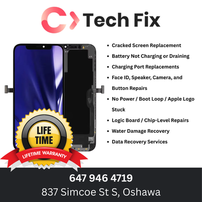 C Tech Fix – Oshawa Get your iPhone professionally repaired – fast, affordable, and covered by our L...