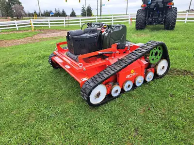 Remote control, track drive, rough terrain mower, 46" cut, 297 hrs, Gas Engine Reasonable offers con...
