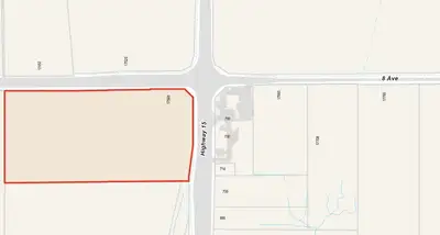 17.49 acres of prime ALR land, in a highly strategic location at the corner of Highway 15 and 8 Ave....